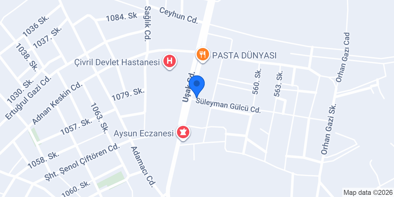 Öz Melek Optik konumu