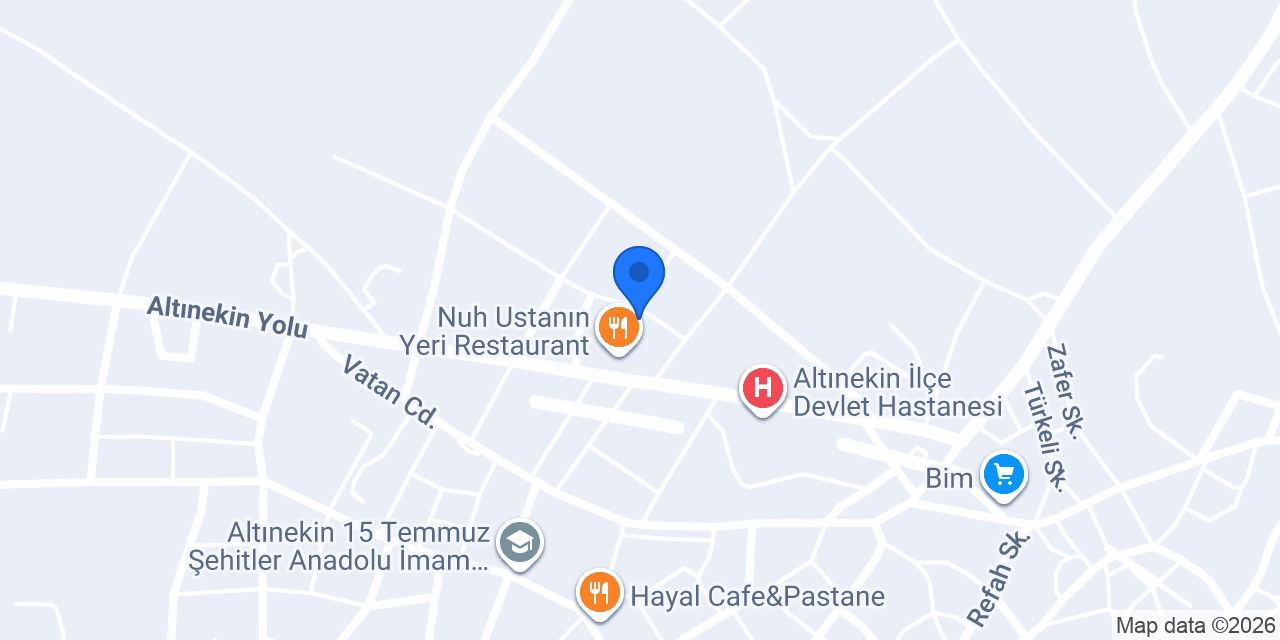 Altınekin Ceylan Sürücü Kursu konumu