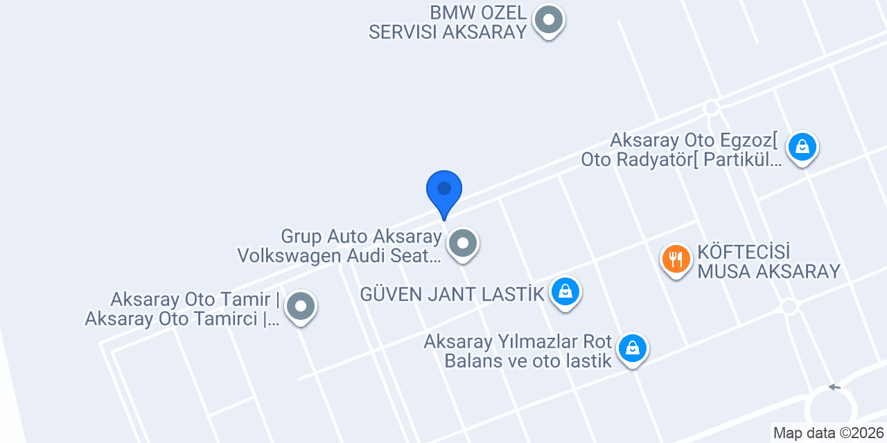Aksaray Volkswagen Audi Oto Tamircisi Özpınar Oto Tamir konumu