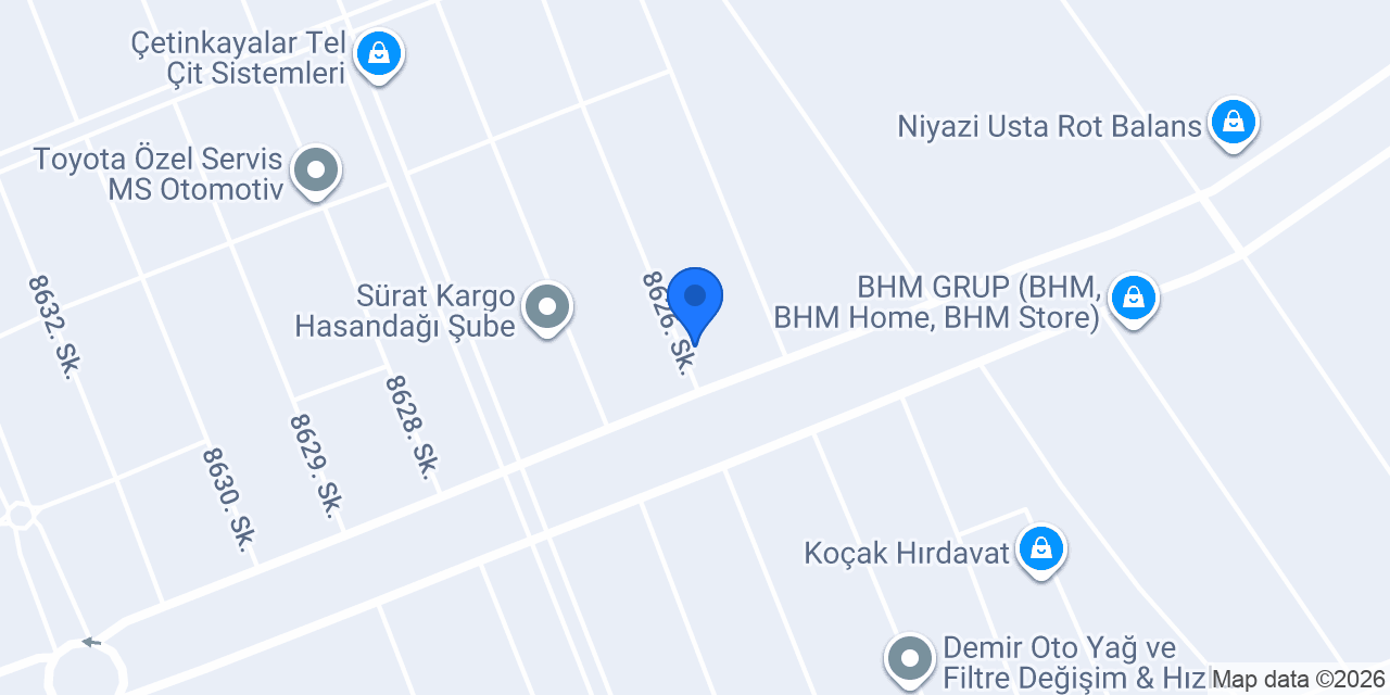 Kılınçlar oto lastik konumu