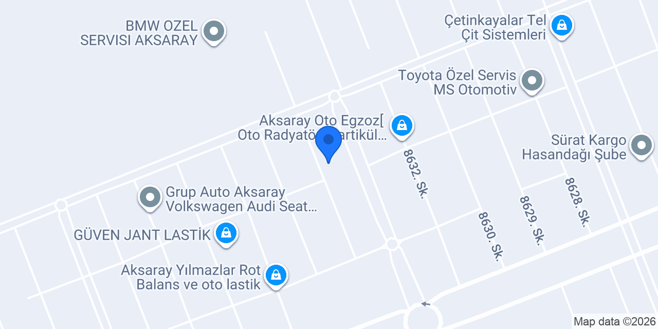 OTO BUTİK BMW MERCEDES YEDEK PARÇA konumu