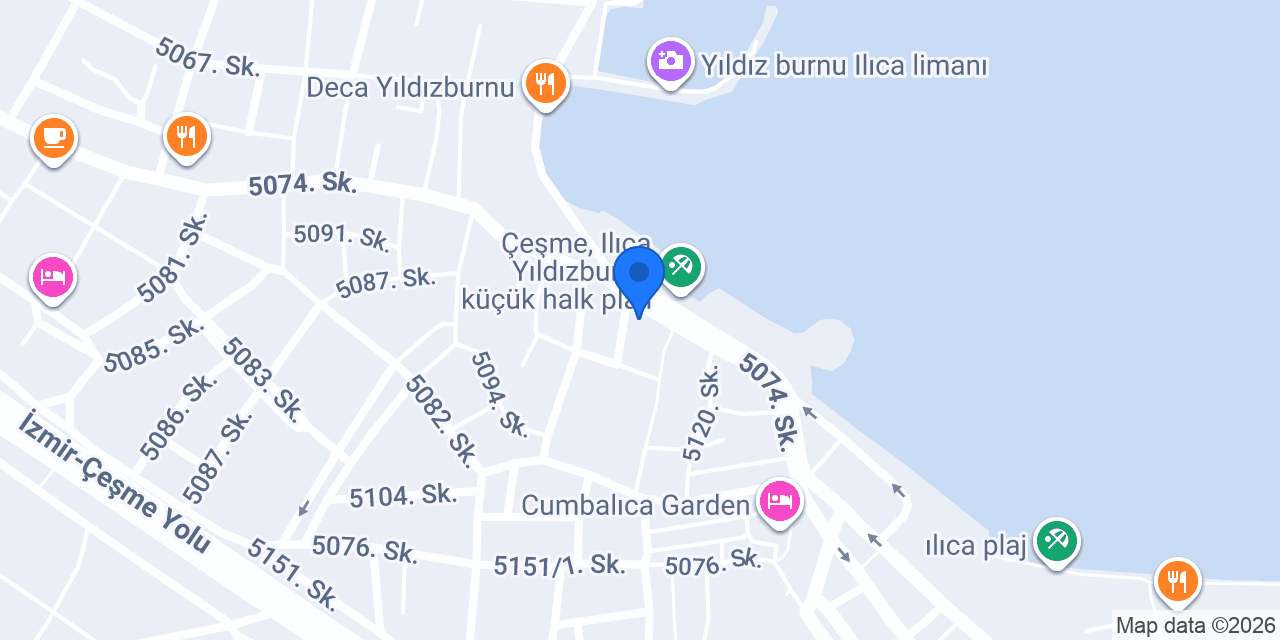 Ilıca Marina Suites konumu