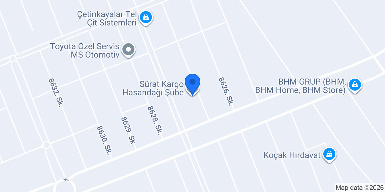 Sürat Kargo Hasandağı Şube konumu
