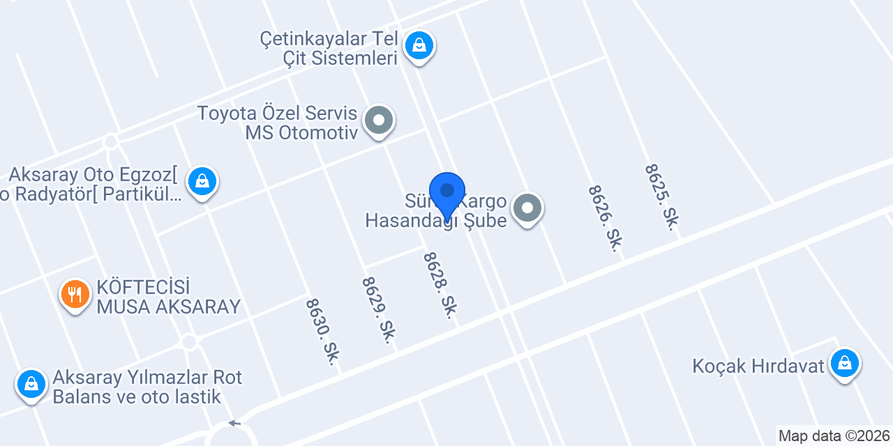 Aksaray reyhan oto lastik rot balans konumu