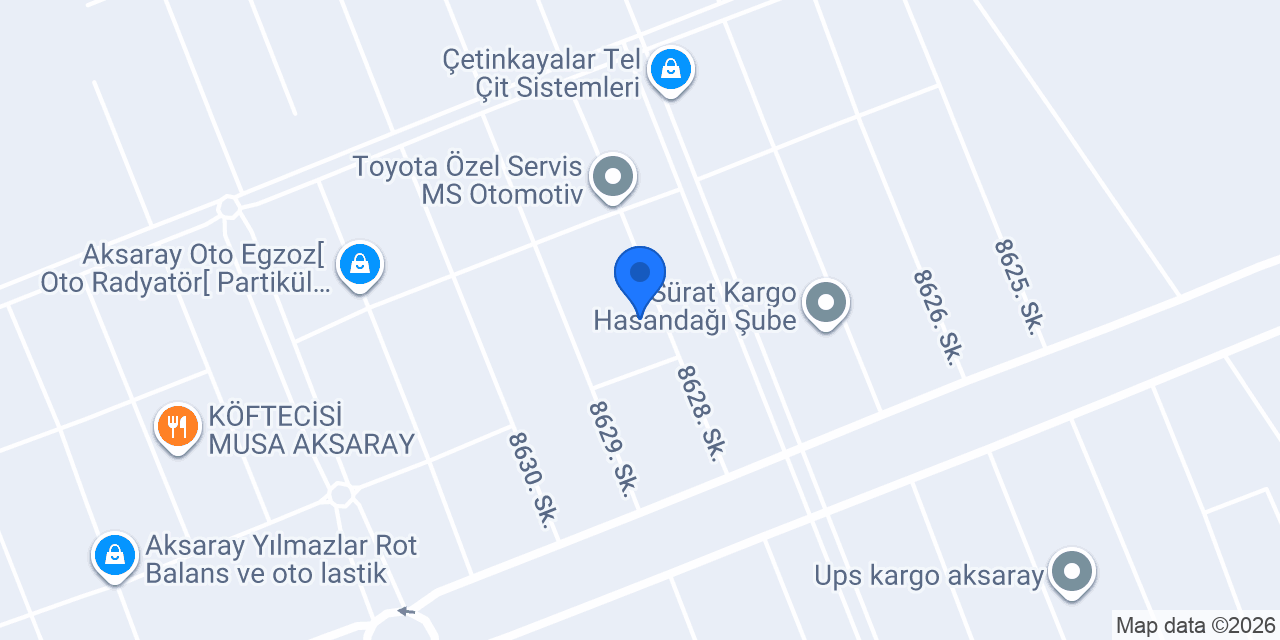 Aksaray Oto68 Araç Bakım ve Tamir Servisi konumu