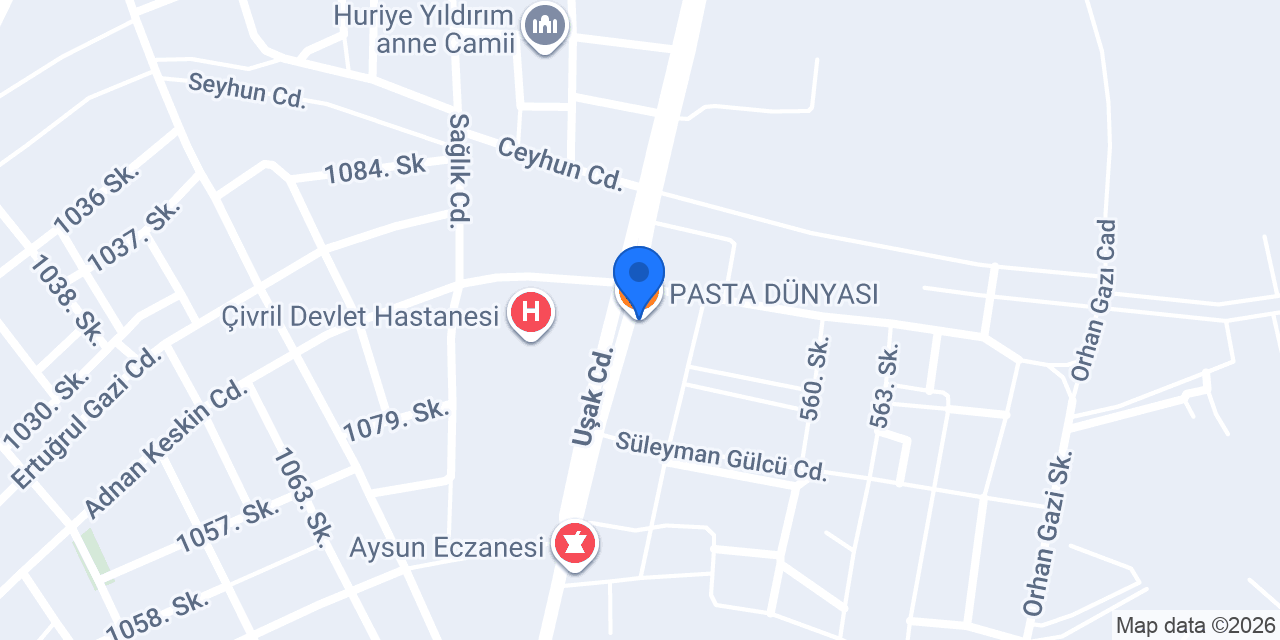 PASTA DÜNYASI konumu