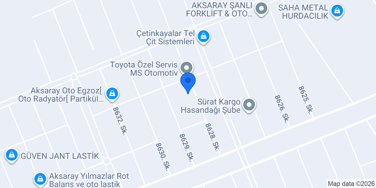ATUĞ ROT BALANS LASTİK konumu