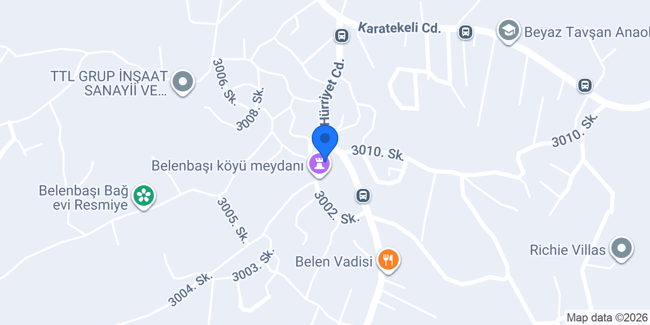 Gül Bahçesi konumu