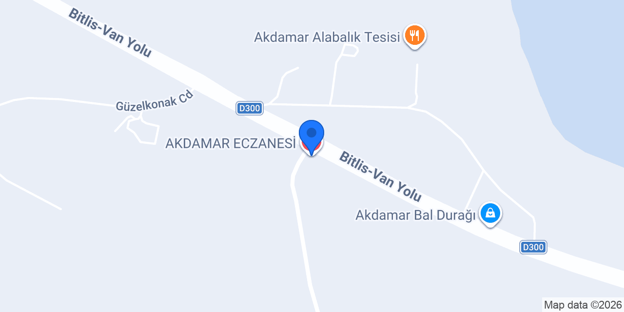 AKDAMAR ECZANESİ konumu