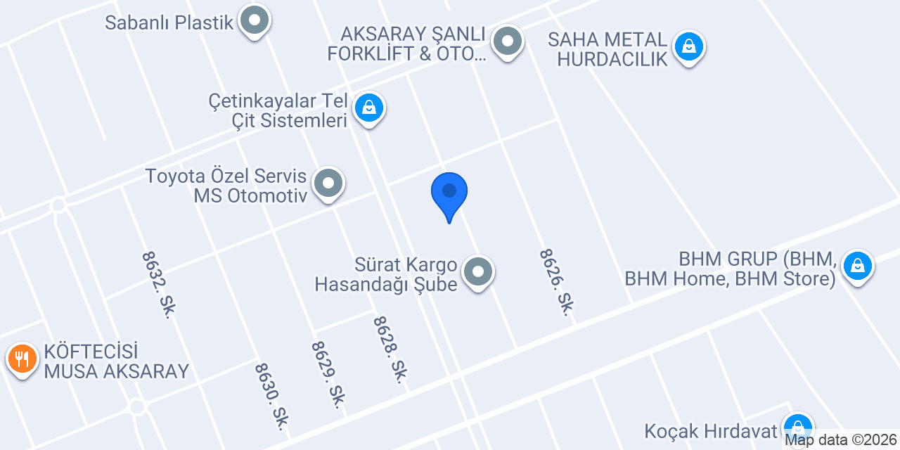 Aksaray Yavuz Reklam konumu