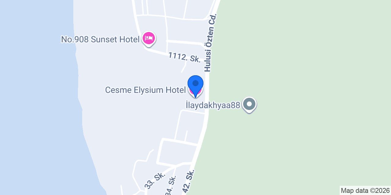 Cesme Elysium Hotel konumu