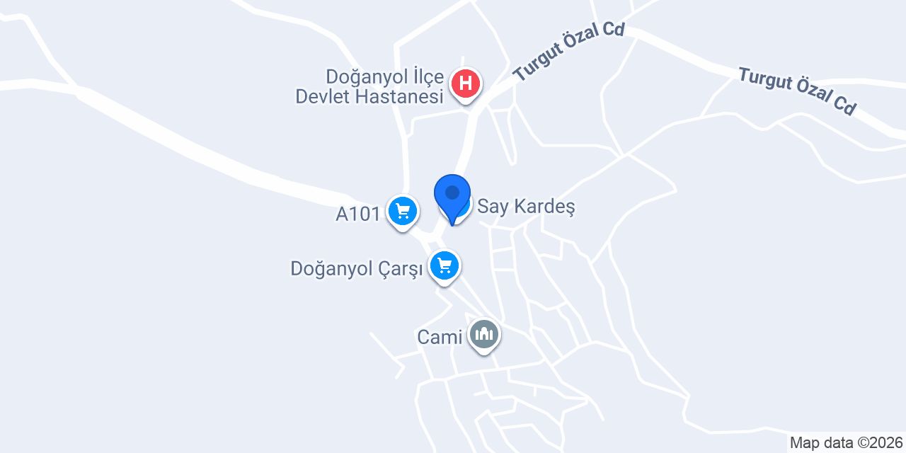 Doğanyol Belediyesi Konukevi konumu