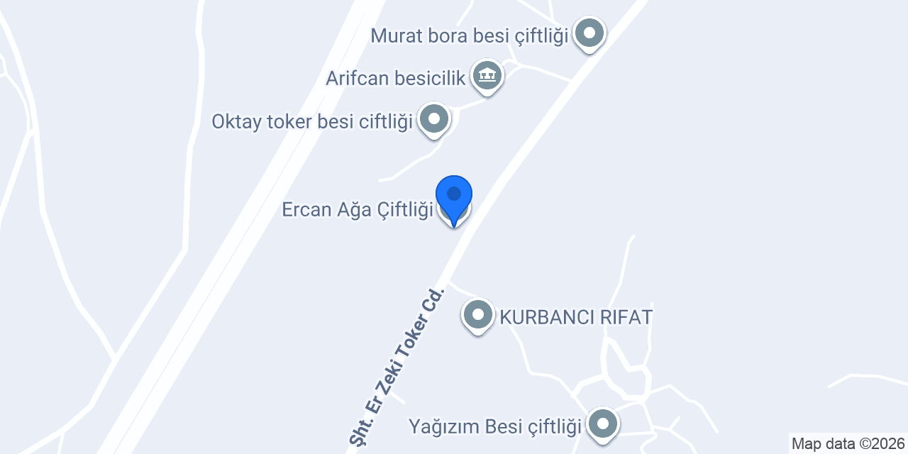 Ercan Ağa Çiftliği konumu