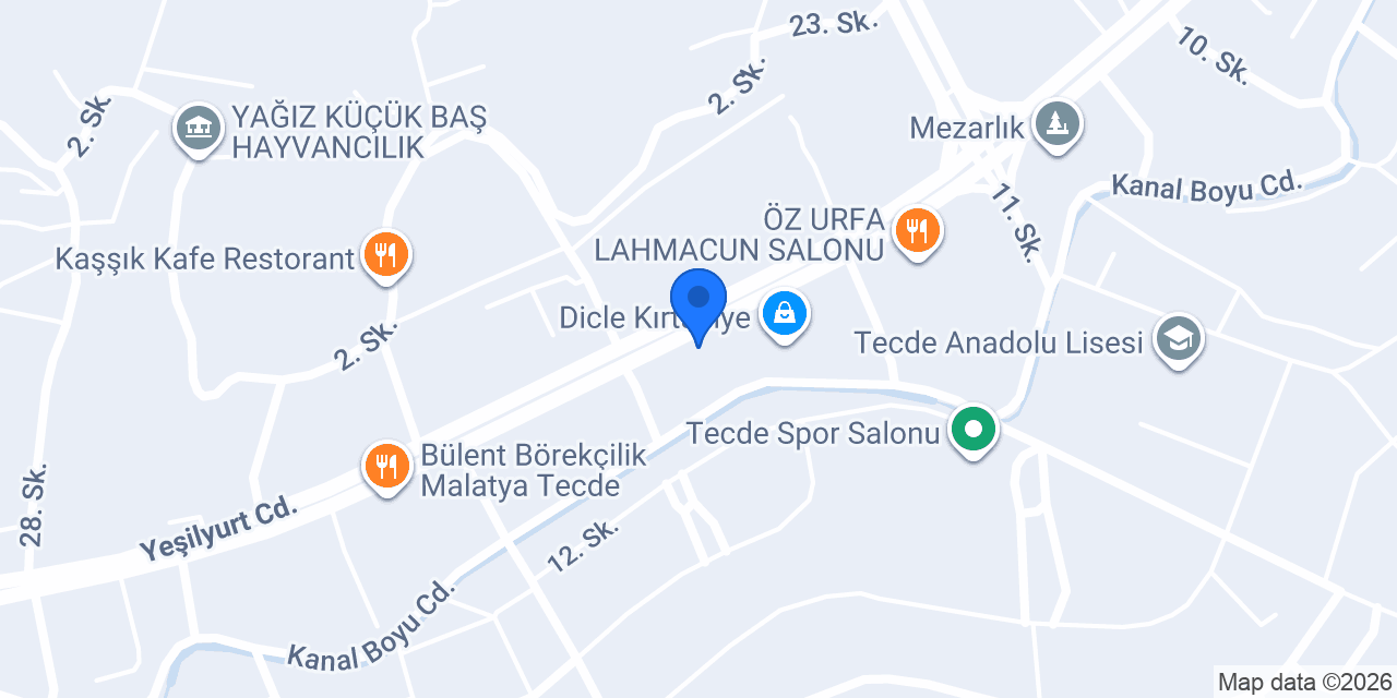 Malatya Taç Perde - Meşegül Perde konumu