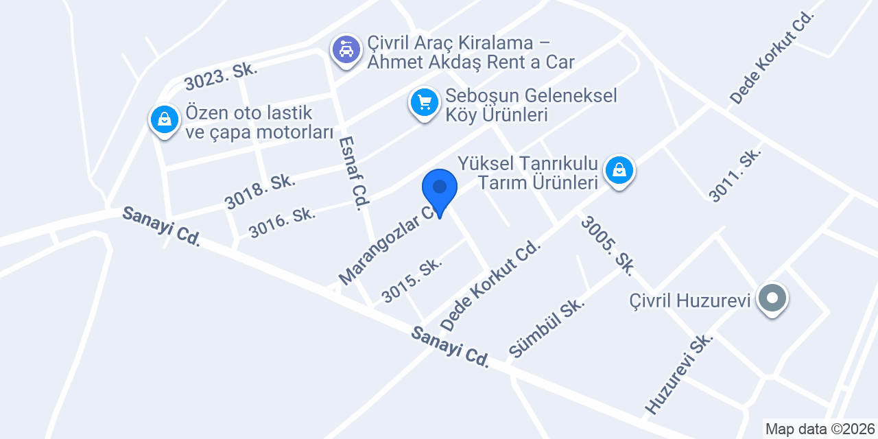 Yetişoğlu Mobilya konumu