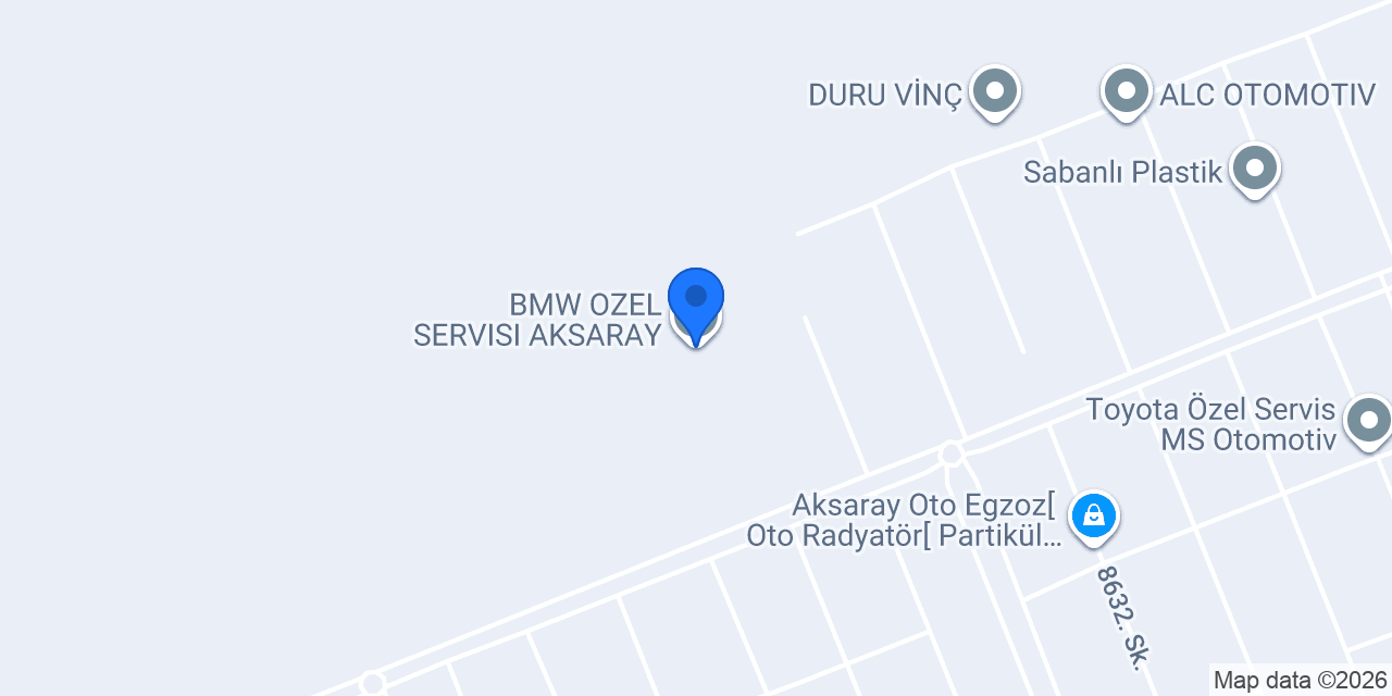 BMW OZEL SERVISI AKSARAY konumu
