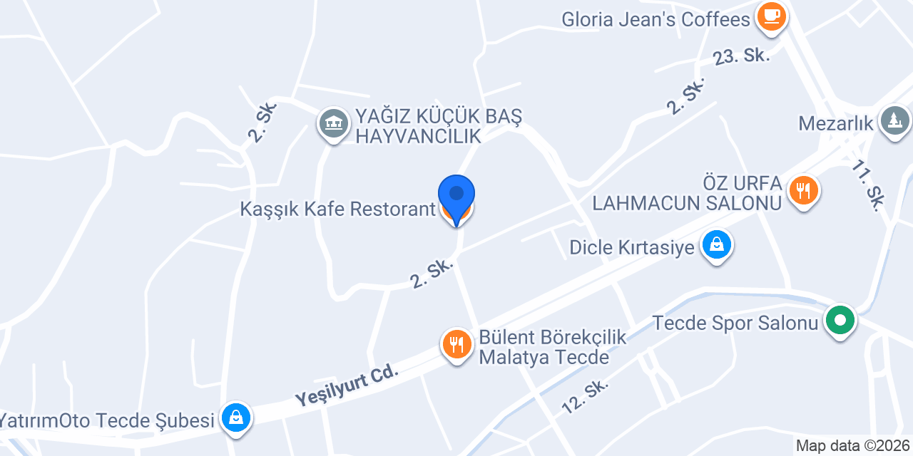 Kaşşık Kafe Restorant konumu
