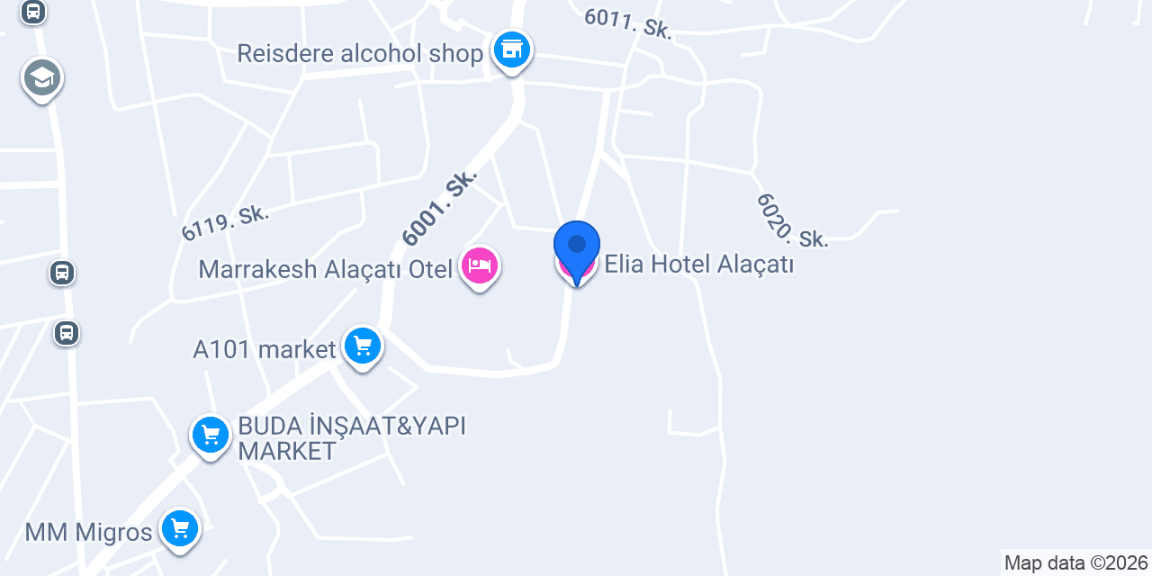 Elia Hotel Alaçatı konumu