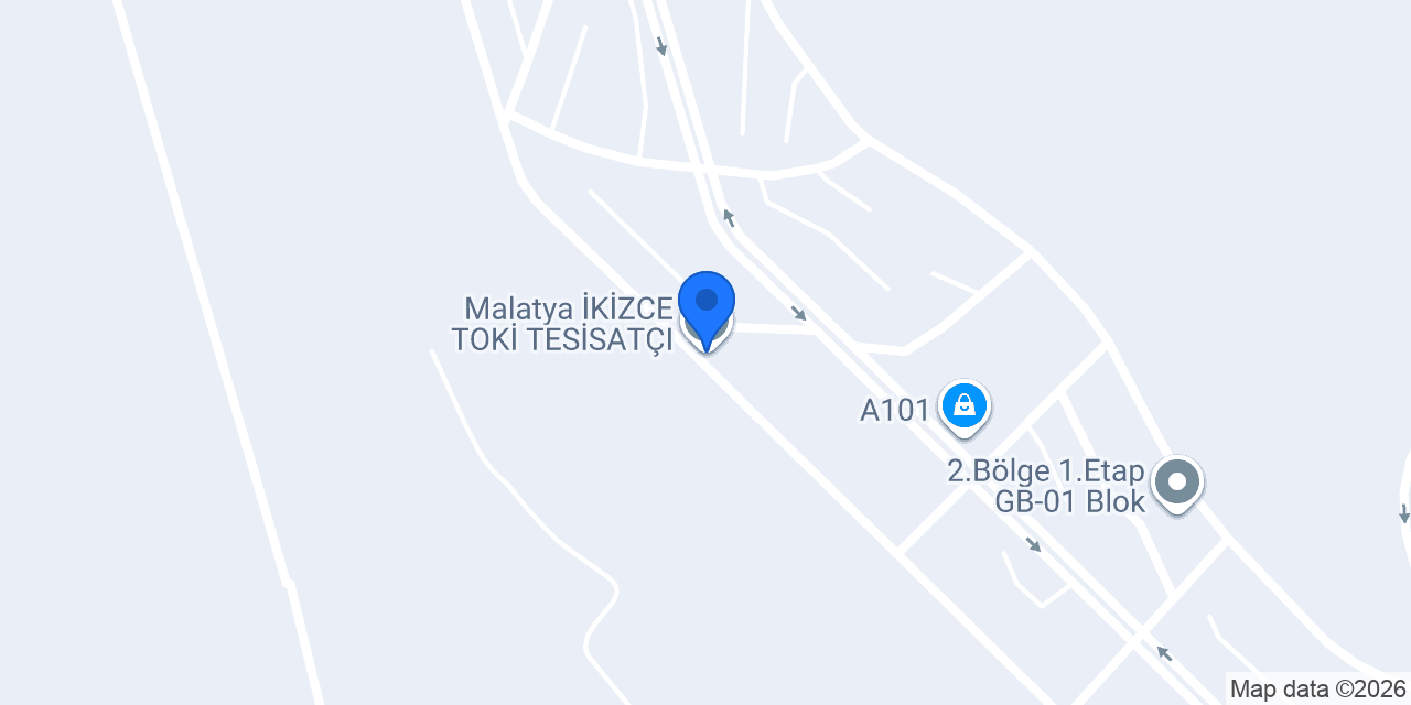 Malatya İKİZCE TOKİ TESİSATÇI konumu