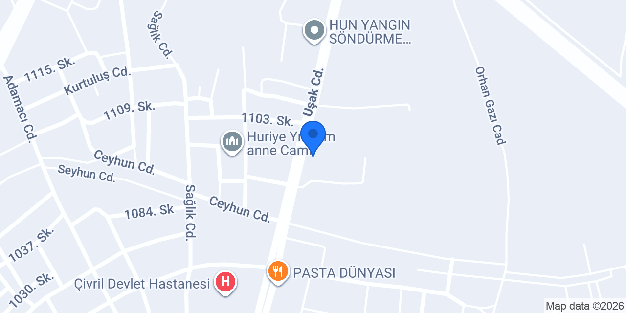 Öztürk harfiyat konumu