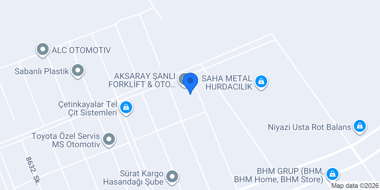 AKINEDEN OTOMOTİV konumu