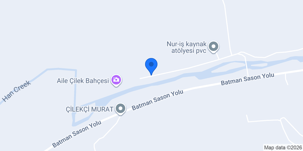 Sason organik çilek ve seracılık konumu