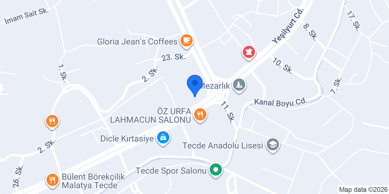 Arzu Unlu Mamülleri konumu