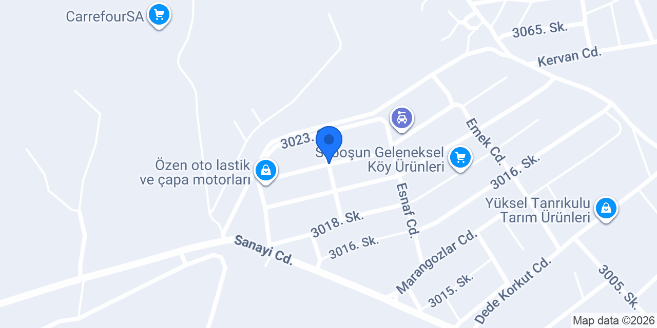 Kılıç Mobilya Dekorasyon konumu