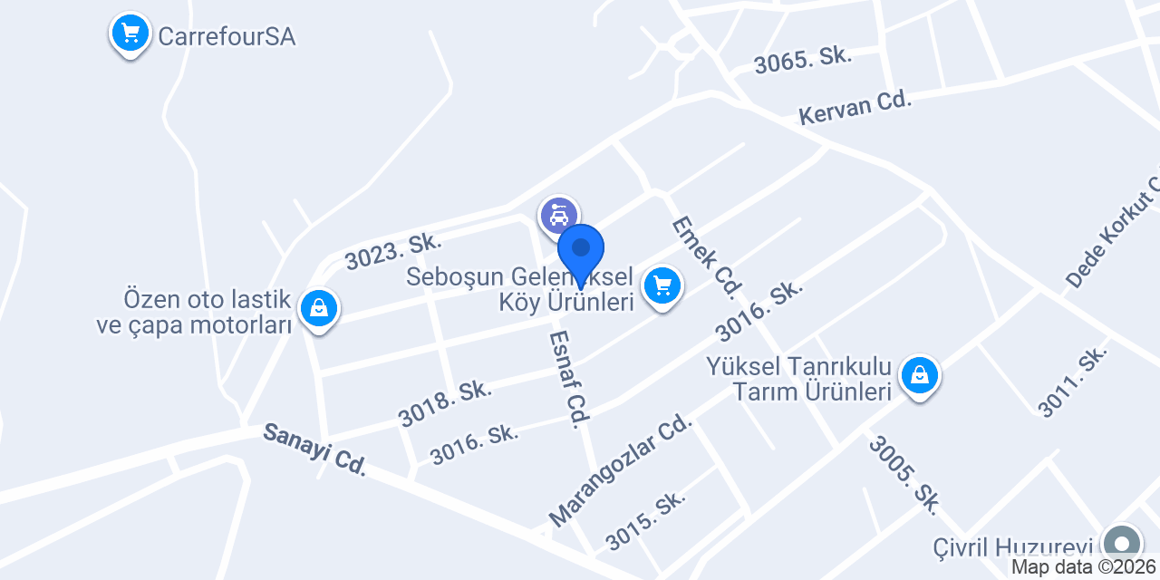 ÇORBACIOĞLU OTOMOTİV konumu