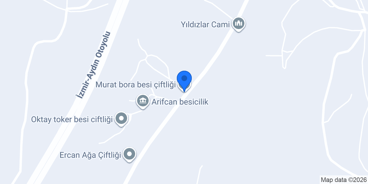 Murat bora besi çiftliği konumu