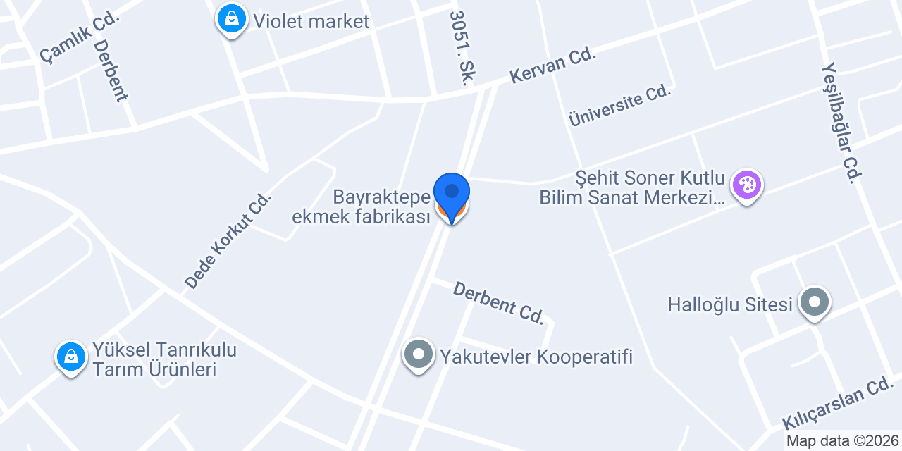 Bayraktepe ekmek fabrikası konumu