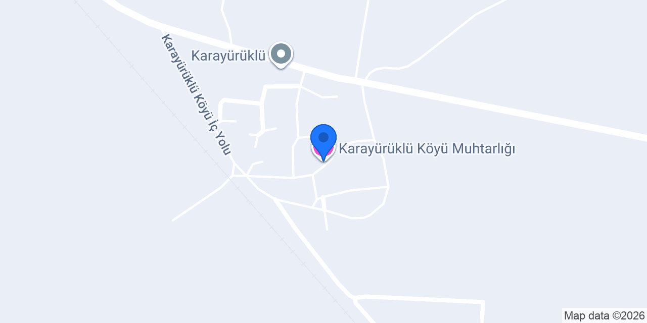 Karayürüklü Köyü Muhtarlığı konumu