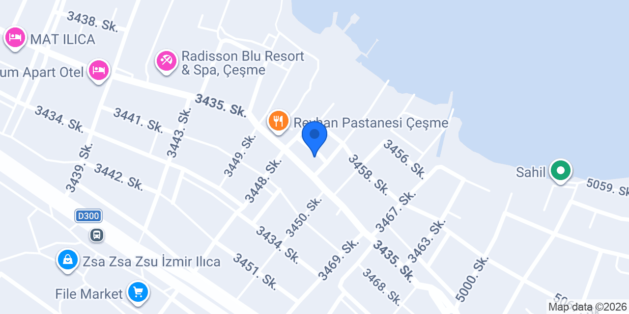 Kalyon Hotel Çeşme konumu