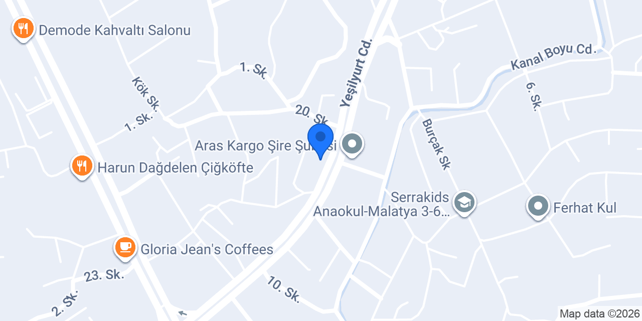 Ünlü Çiğköfteci Mehmet Usta konumu