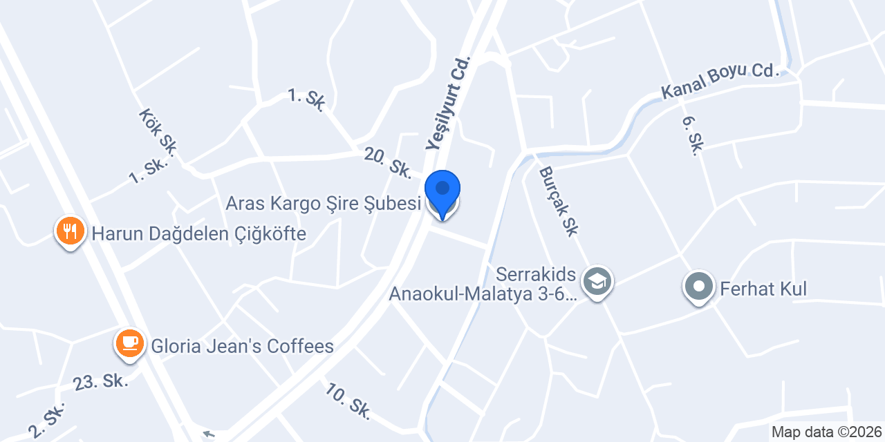 Aras Kargo Şire Şubesi konumu