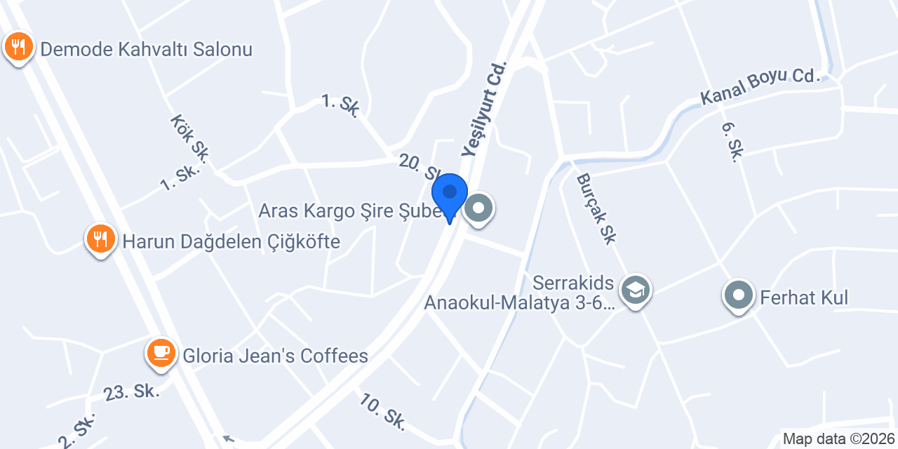 Doğan Kaymaklı Kadayıf Malatya konumu