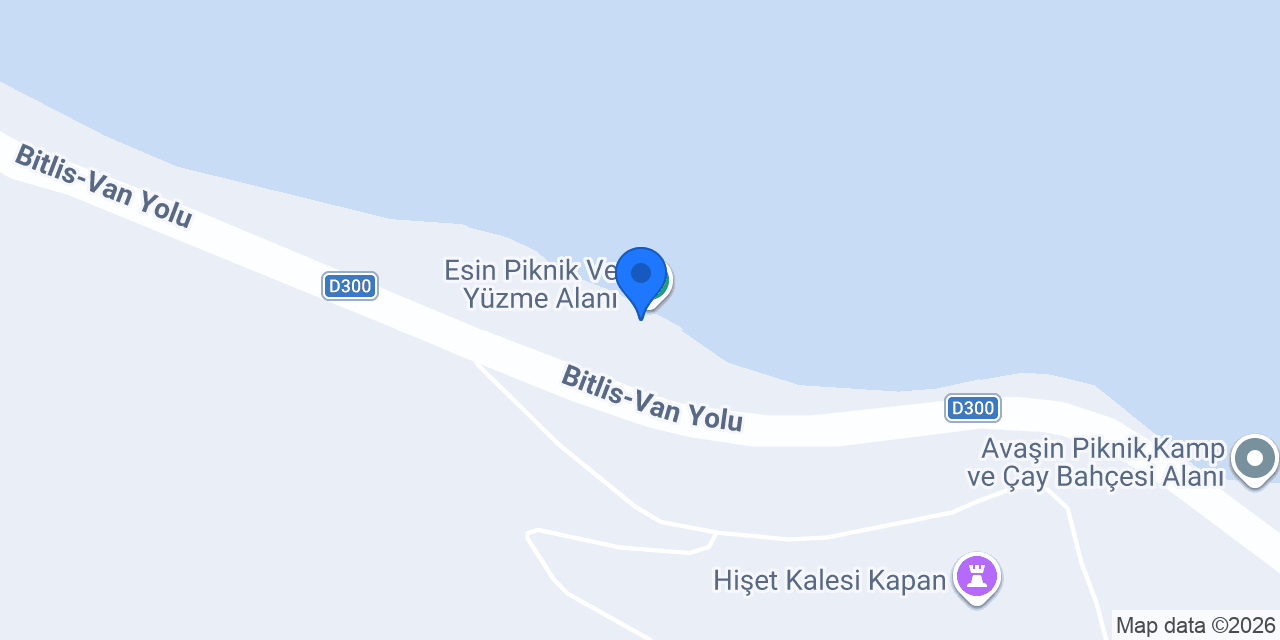 Van Gölü Bungalov konumu