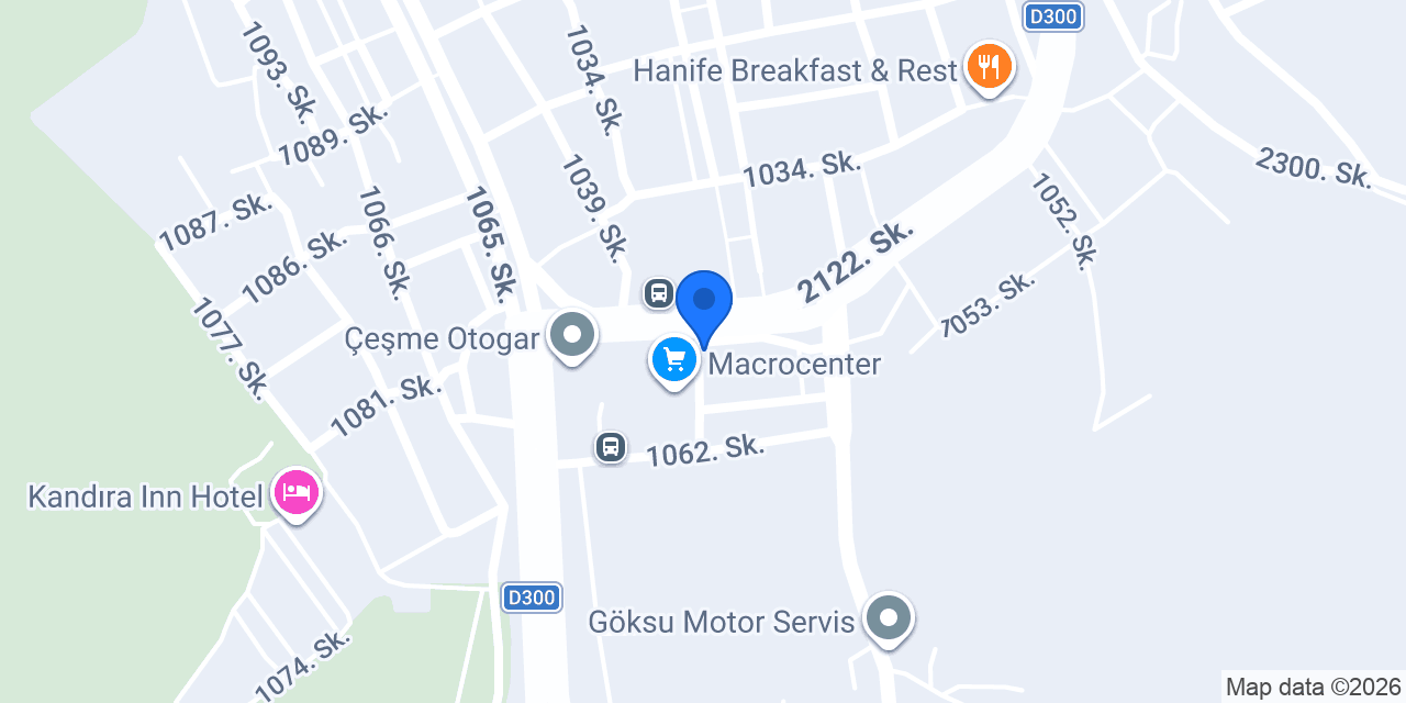 Özgen Market konumu