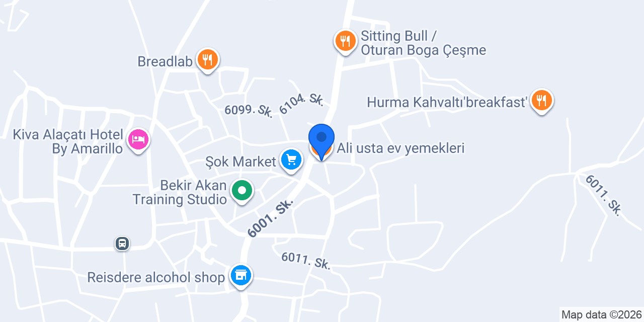 Ali usta ev yemekleri konumu