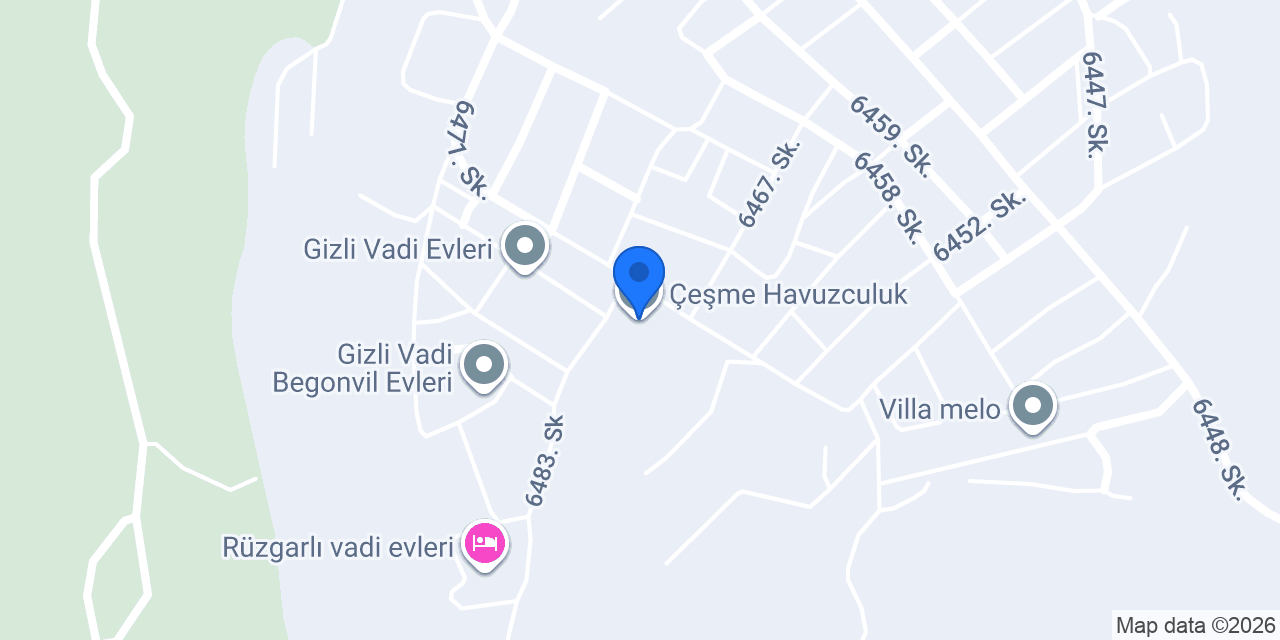 Çeşme Havuzculuk konumu