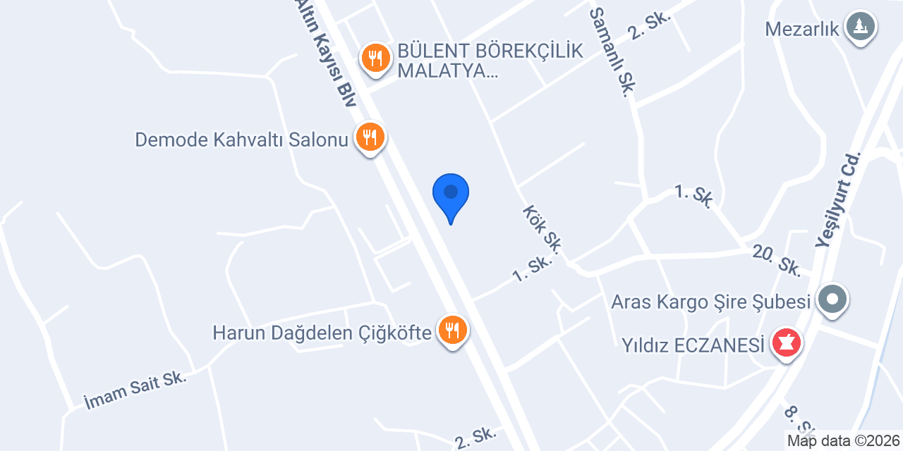 Adadental Malatya konumu