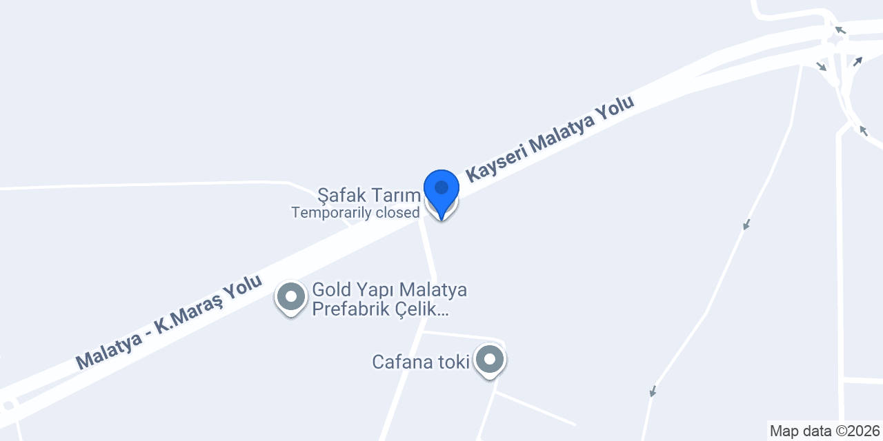 Şafak Tarım konumu