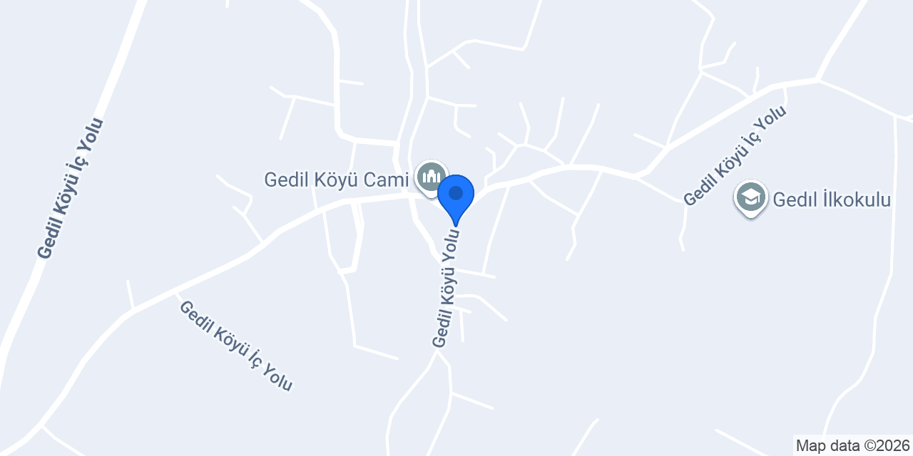 Gedil Köyü Muhtarlığı konumu