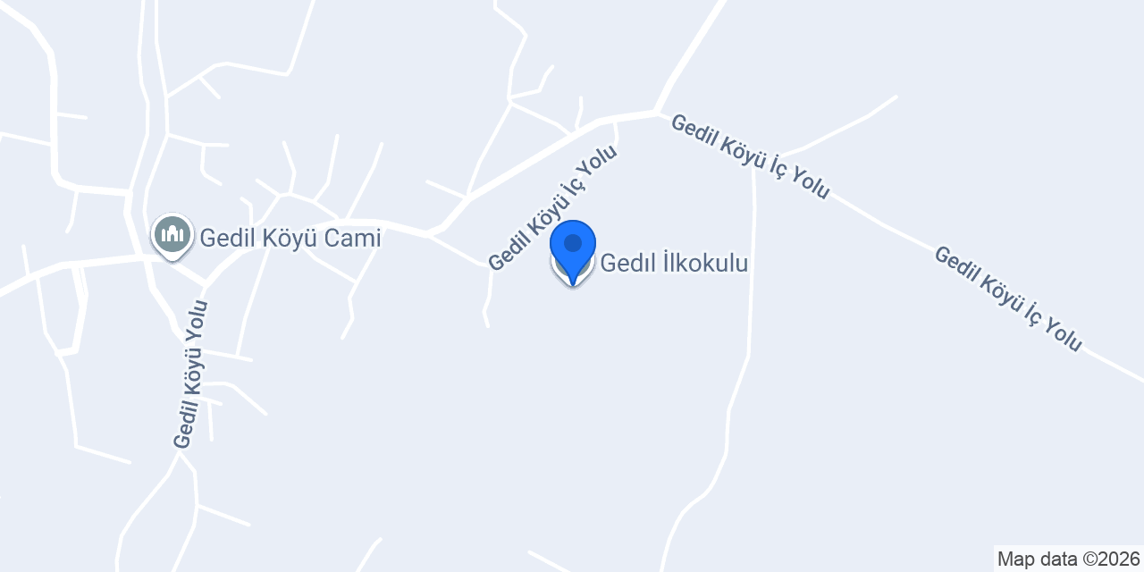 Gedıl İlkokulu konumu