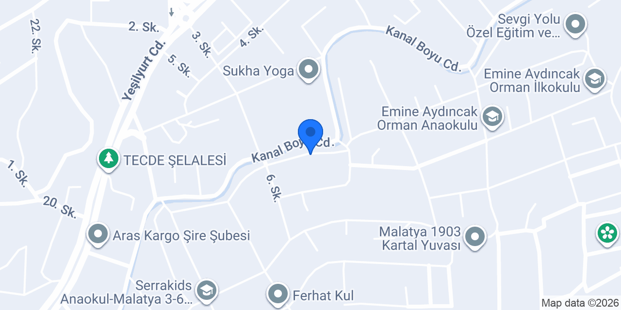 Tecde Gül Bahçe Anaokulu konumu