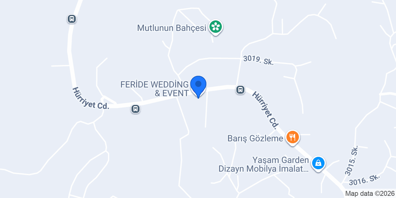 FERİDE WEDDİNG & EVENT konumu