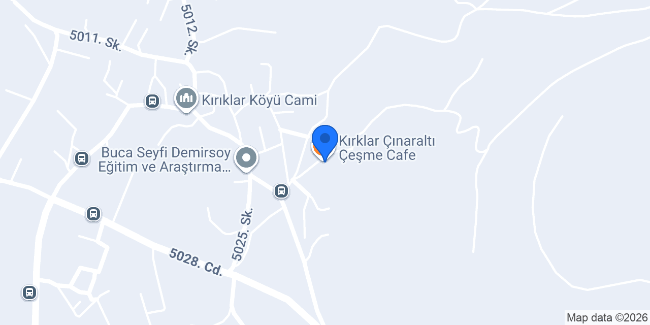 Kırklar Çınaraltı Çeşme Cafe konumu