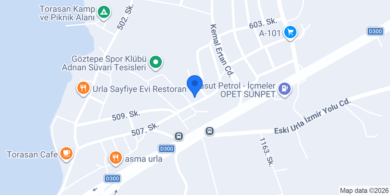 Urla Aparts konumu