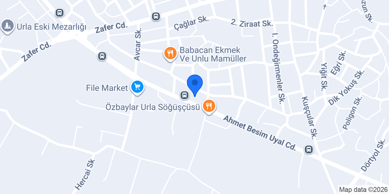 Urla Akü & Solar Market konumu