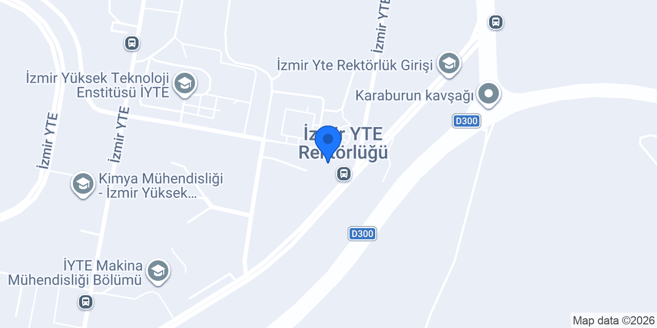 İYTE Rektörlük Kantini konumu